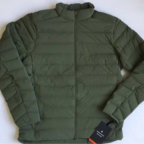 NWT Lululemon Men’s Navigation Stretch Down Jacket Size XL Medium Olive - Picture 4 of 5